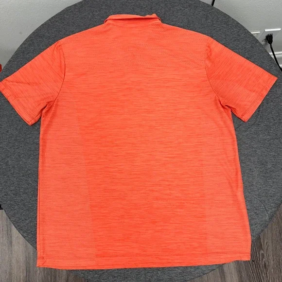 Tommy Bahama IslandZone Polo Shirt Vibrant Coral Performance Golf Large Beach - Picture 12 of 13